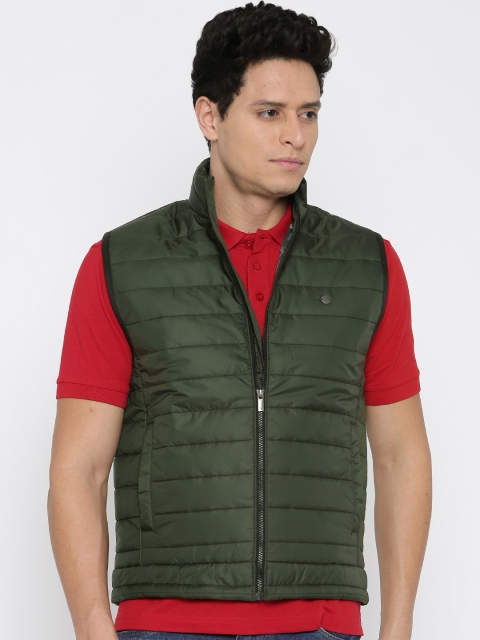 

Peter England Casuals Green Sleeveless Jacket