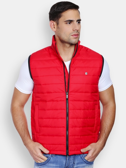 

Peter England Casuals Red Sleeveless Padded Jacket