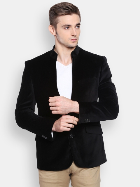 

Peter England Black Single-Breasted Blazer