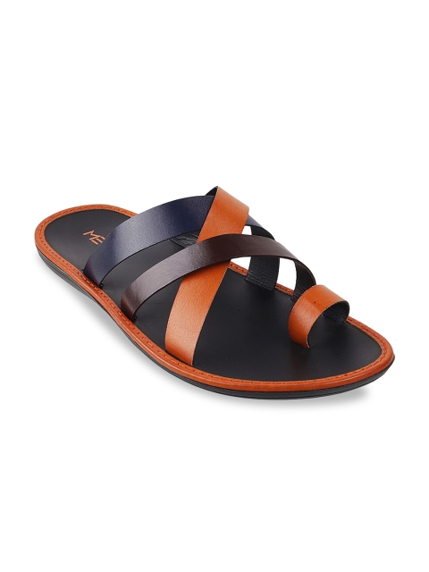 

Metro Men Tan Brown Comfort Sandals