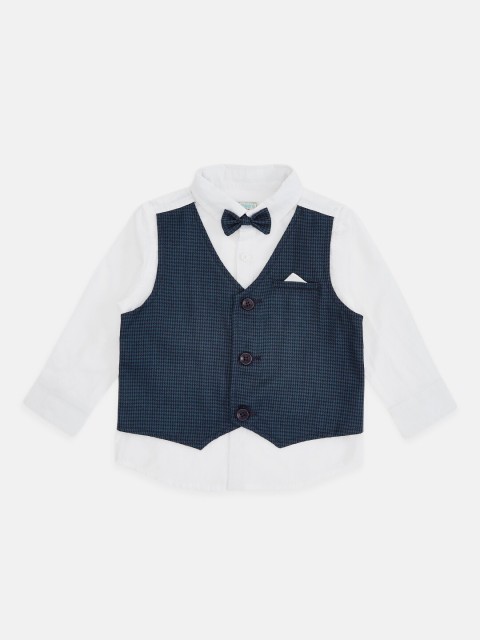 

Pantaloons Baby Boys White Printed Casual Shirt