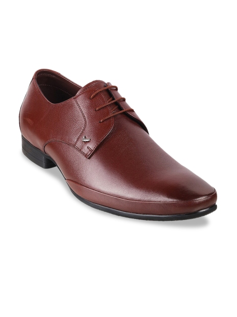 

DAVINCHI Men Brown Solid Derby Leather Formal Shoe