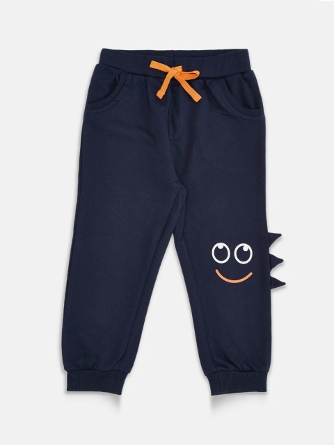 

Pantaloons Baby Boys Navy Blue Solid Pure Cotton Joggers