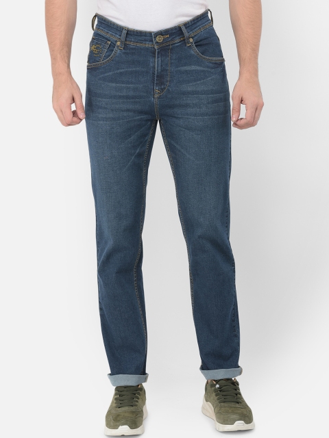 

American Archer Men Blue Smart Straight Fit Light Fade Stretchable Jeans