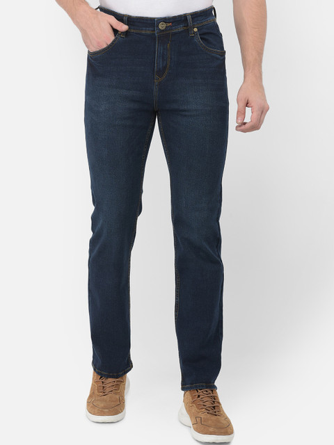 

American Archer Men Blue Smart Straight Fit Stretchable Jeans