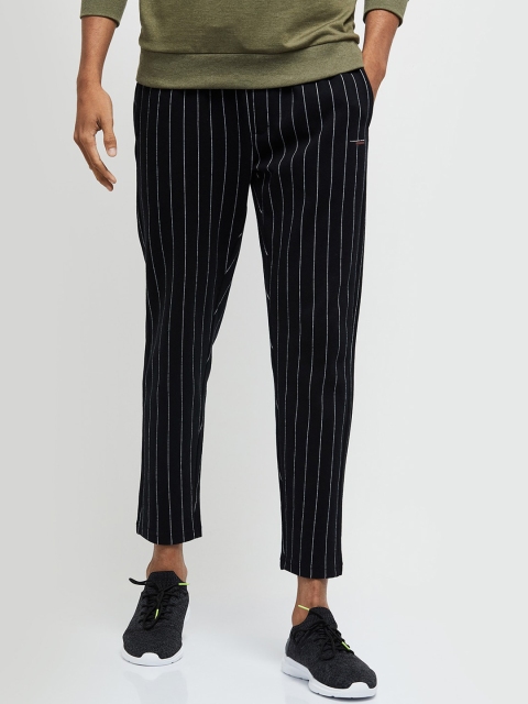 

Max Men Black & White Striped Lounge Pants