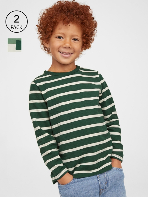 

H&M Boys Green 2-Pack Cotton Sweatshirts