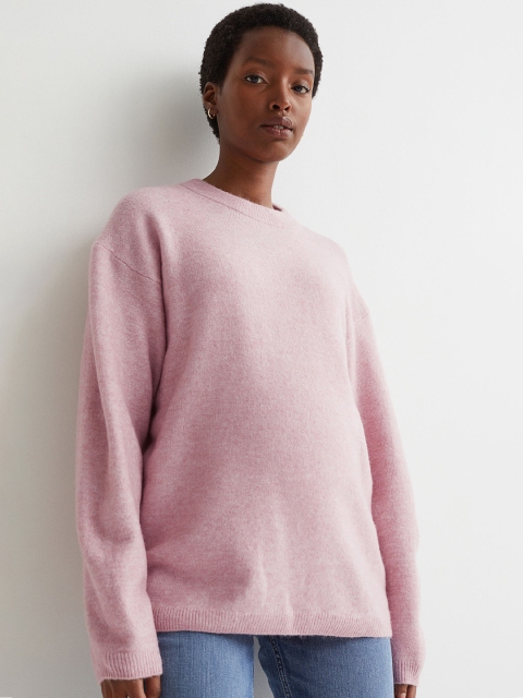 

H&M Women Pink Mama Fine-Knit Jumper