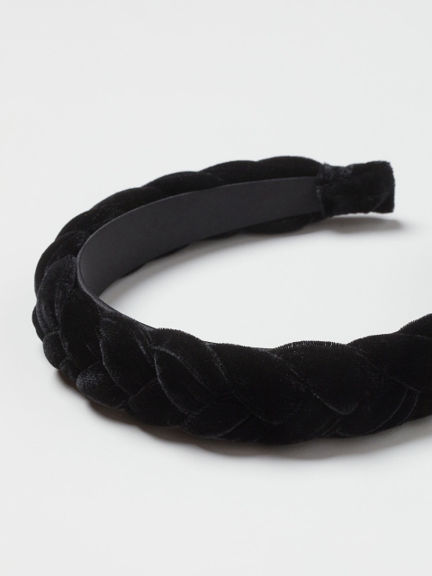

H&M Women Black Braided Alice Band