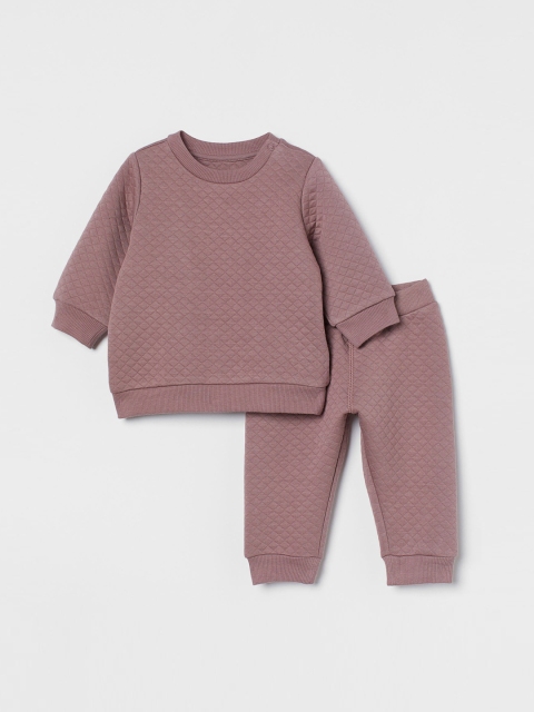 

H&M Kids Boys Pink 2-piece quilted set