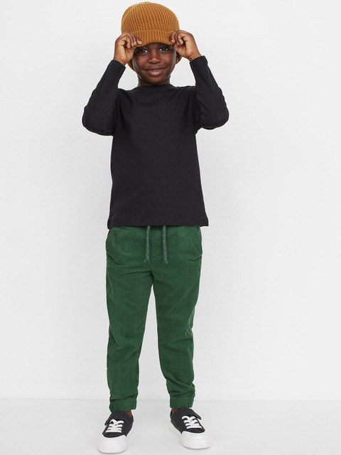

H&M Boys Green Slim Fit Corduroy Joggers
