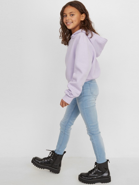 

H&M Girls Blue Solid Mid Rise Super Soft Skinny Fit Jeans