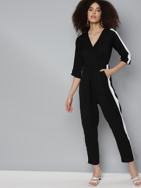 

SASSAFRAS Women Black Basic Jumpsuit