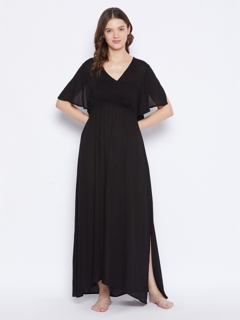 

Clovia Black Maxi Nightdress