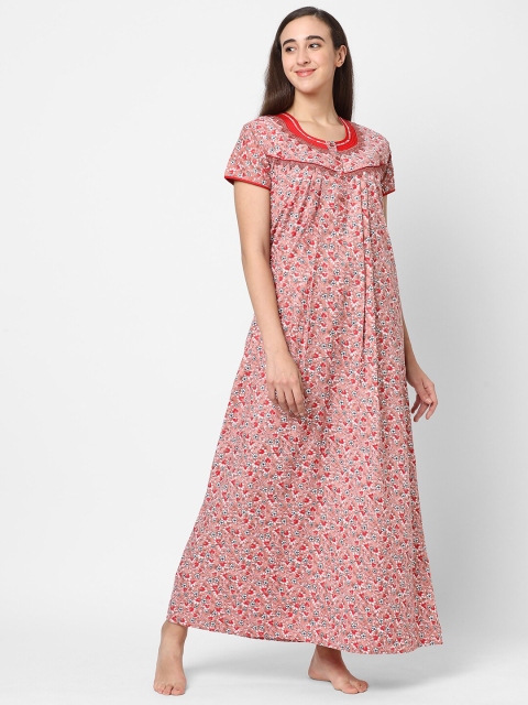 

Sweet Dreams Pink Printed Maxi Nightdress