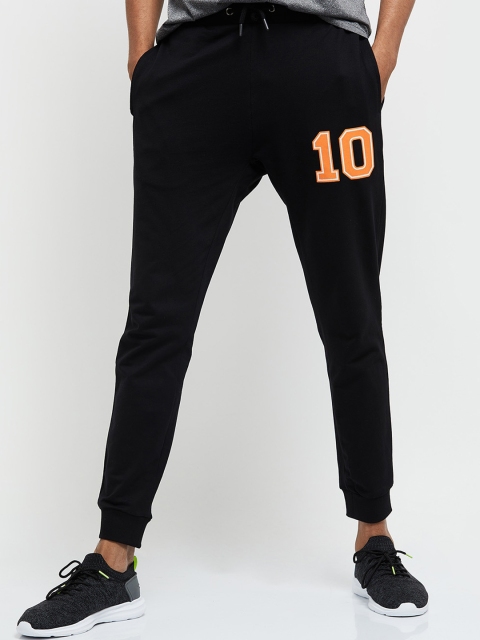 

max Men Black Joggers Trousers