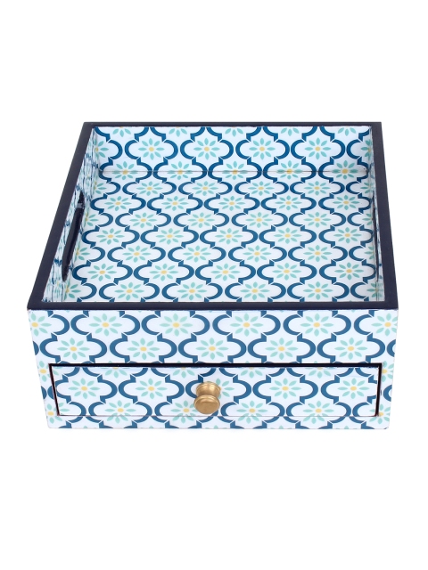 

ONELLA DESIGNS Blue Handcrafted Drawer Organisers with Tray