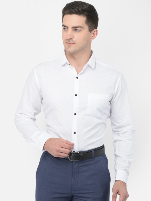 

Canary London Men White Solid Smart Slim Fit Opaque Formal Shirt