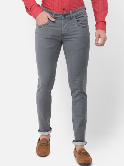 

Canary London Men Grey Smart Skinny Fit Low-Rise Stretchable Jeans