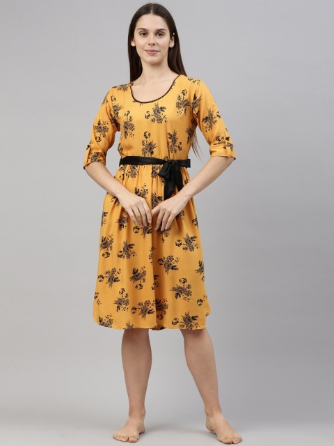 

GOLDSTROMS Yellow Printed Nightdress