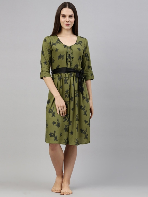 

GOLDSTROMS Green Printed Nightdress