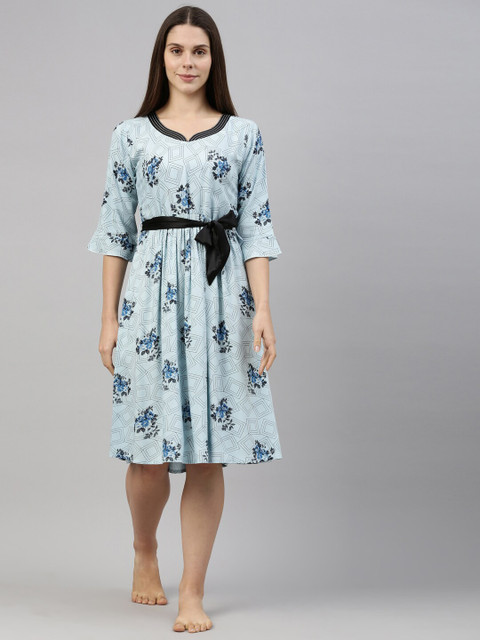 

GOLDSTROMS Blue Printed Nightdress