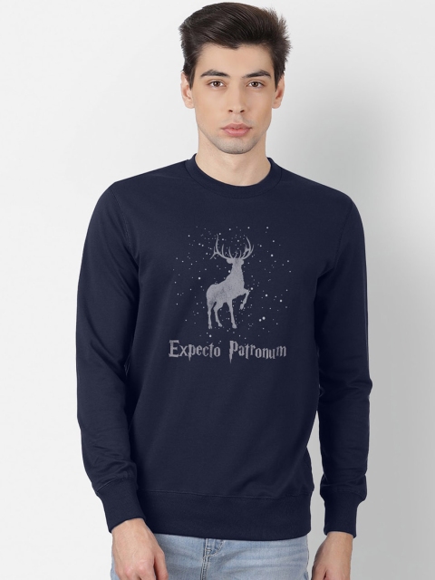 

Free Authority Men Navy Blue & Grey Harry Potter Printed Sweatshirt