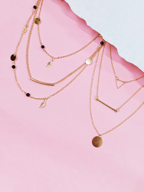 

OOMPH Set of 2 Gold-Toned Layered Necklace