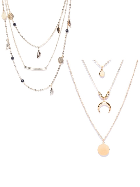 

OOMPH Set of 2 Gold-Toned Layered Necklace