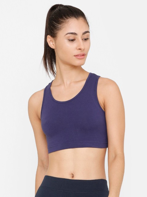 

De Moza Navy Blue Workout Bra