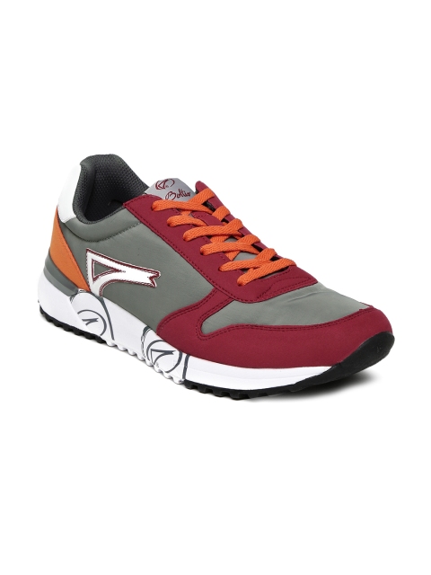 

Boltio Men Grey Colourblock Regular Sneakers