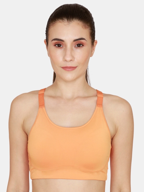 

Zelocity by Zivame Orange Workout Bra