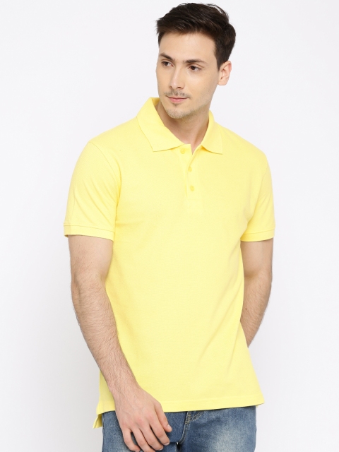 

Aventura Outfitters Men Yellow Polo T-Shirt
