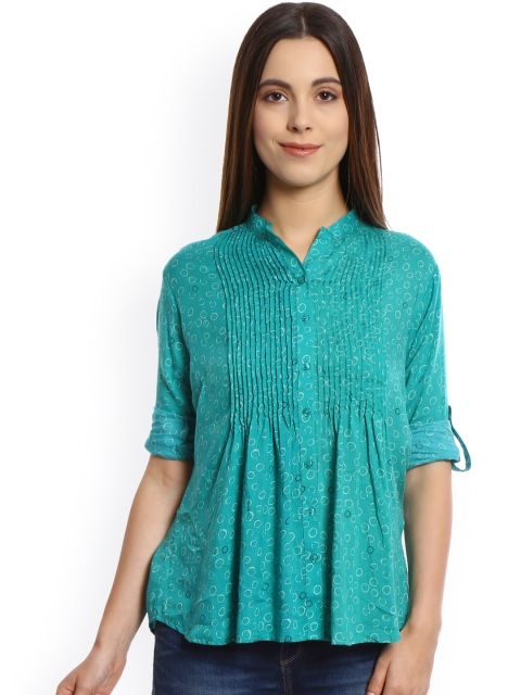 

Bombay High Women Green Printed Top