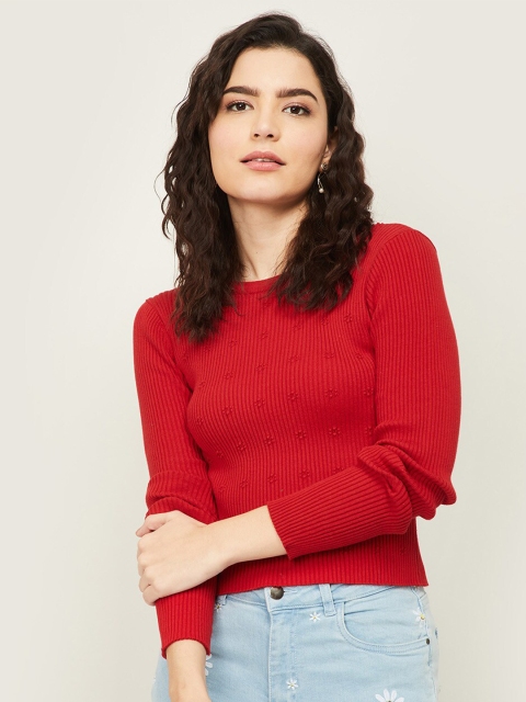 

Ginger by Lifestyle Red Regular Top