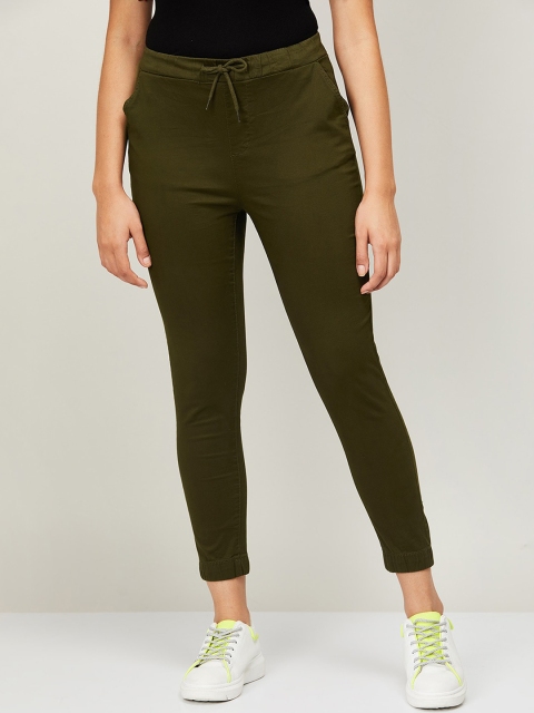 

Bossini Women Olive Green Trousers