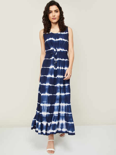 

CODE by Lifestyle Blue Tie and Dye Dyed Maxi Dress