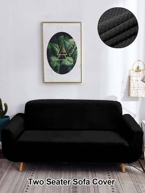 

Cortina Black Textured 2-Seater Sofa Cover