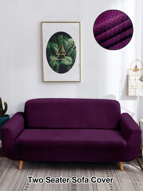 

Cortina Purple Checked 2 Seater Sofa Cover