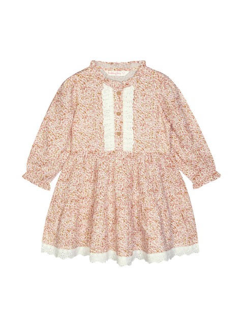 

Budding Bees Pink & Off White Floral Dress
