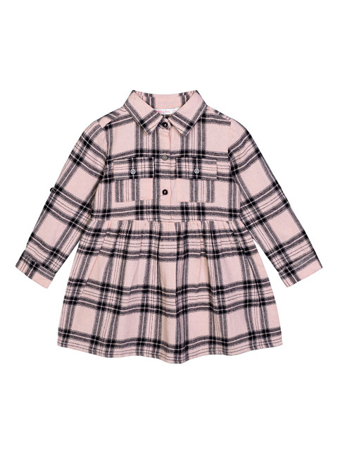 

Budding Bees Pink Checked Dress