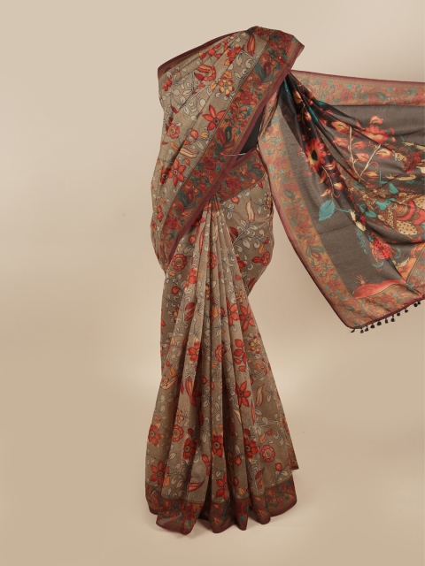 

Pothys Multicolour Floral Printed Blend Cotton Saree, Multi