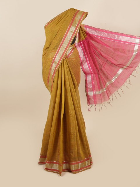 

Pothys Green Woven Designed Silk Cotton Saree