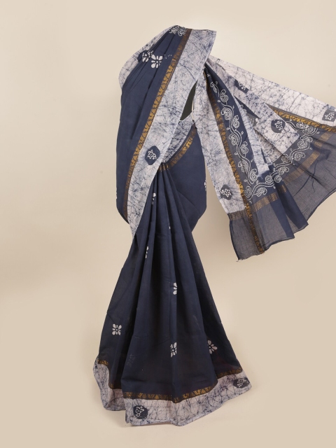 

Pothys Grey & Gold-Toned Saree