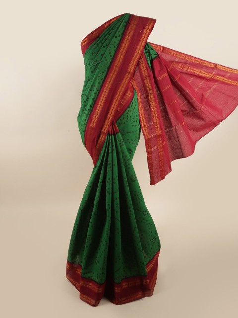 

Pothys Green & Red Saree