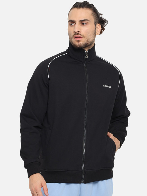 

GRIFFEL Men Black Sweatshirt
