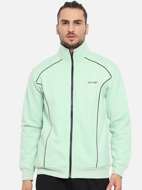 

GRIFFEL Men Sea Green Sweatshirt