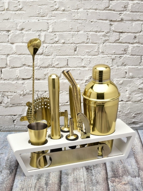 

BAR BOX Gold-Toned Cocktail Shaker Set