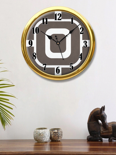 

999Store Grey & White Printed Contemporary Wall Clock