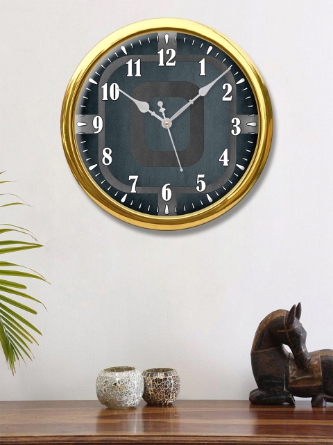 

999Store Grey & White Printed Contemporary Wall Clock